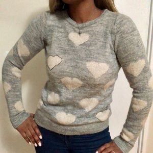 Dorothy Perkins Hearts  Long Sleeve Sweater